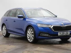 Race blue metallic Used 2021 Skoda Octavia SE L Estate | £18,295 (Expensive)
