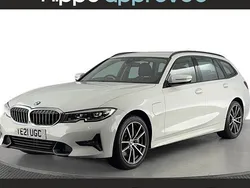 White Used 2021 BMW 330e Sport Line Estate | £20,520 (Fair price)