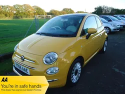 Yellow Used 2016 Fiat 500 Lounge Hatchback | £5,495 (Fair price)