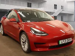 Red Used 2021 Tesla Model 3 Standard Range Sedan | £15,490 (Fair price)