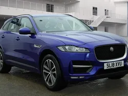 Blue Used 2018 Jaguar F-Pace R-Sport SUV | £16,490 (Fair price)