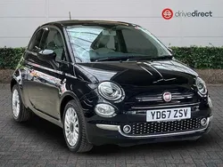 Black Used 2017 Fiat 500 Lounge Hatchback | £6,200 (Fair price)