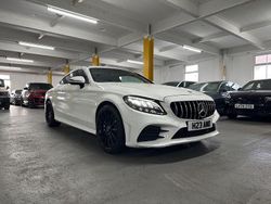 White Used 2019 Mercedes C200 AMG line Coupe | £13,850