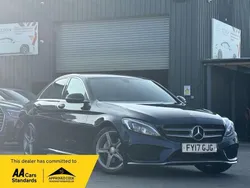 Blue Used 2017 Mercedes C220 AMG line Sedan | £14,190 (Good price)