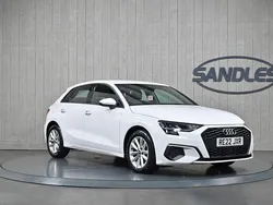 White Used 2022 Audi A3 Sportback Hatchback | £17,999 (Fair price)