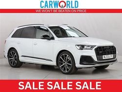 White Used 2022 Audi Q7 Black Edition SUV | £45,588 (Expensive)