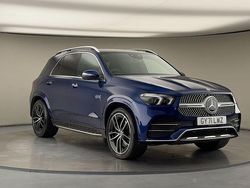 Brilliant blue Used 2021 Mercedes GLE350 AMG line Estate | £45,700 (Fair price)