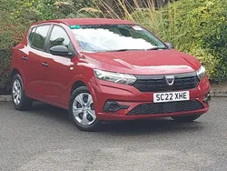 Red Used 2022 Dacia Sandero Essentiel Hatchback | £9,498 (Fair price)