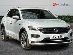Silver Used 2021 VW T-Roc R-line SUV | £21,499 (Fair price)