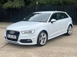 White Used 2013 Audi A3 Sportback S-Line Hatchback | £8,650 (Fair price)