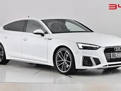 Ibis white Used 2023 Audi A5 Sportback S-Line Hatchback | £27,690 (Fair price)