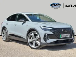 Grey Used 2024 Audi Q4 Sportback e-tron Black Edition SUV | £37,195 (Good price)