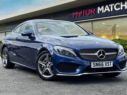 Blue Used 2016 Mercedes C300 AMG line Coupe | £14,999 (Fair price)