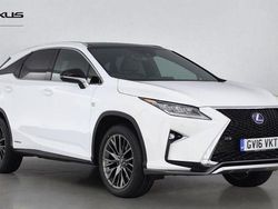 White Used 2016 Lexus RX450h Sport Line SUV | £21,450 (A bit pricey)