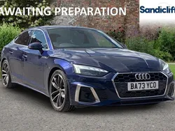 Metallic navarra blue Used 2023 Audi A5 S-Line Coupe | £25,973 (Good price)