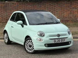Green Used 2020 Fiat 500 Lounge Cabriolet | £9,699 (Fair price)