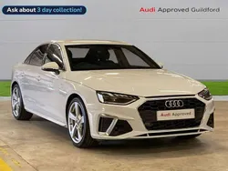 White Used 2024 Audi A4 S-Line Sedan | £28,076 (Fair price)