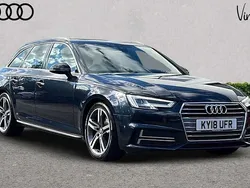 Blue Used 2018 Audi A4 S-Line Estate | £14,925 (Fair price)