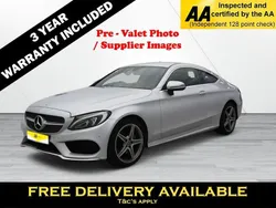 Silver Used 2017 Mercedes C220 AMG line Coupe | £18,195 (Fair price)