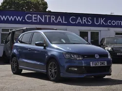 Blue Used 2017 VW Polo R-line Hatchback | £7,495 (Fair price)