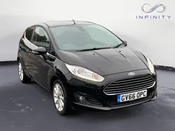 Black Used 2017 Ford Fiesta Titanium Hatchback | £6,749 (Good price)