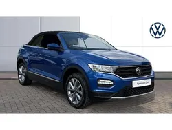 Blue Used 2021 VW T-Roc Cabriolet Design Cabriolet | £18,987 (Fair price)
