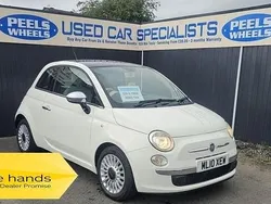 White Used 2010 Fiat 500 Lounge Hatchback | £3,275 (Fair price)