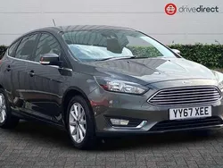 Grey Used 2017 Ford Focus Titanium Hatchback | £9,492 (Fair price)