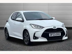 White Used 2023 Toyota Yaris Hybrid Design Hatchback | £18,350 (Fair price)