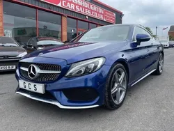Blue Used 2018 Mercedes C250 AMG Line Premium Plus Coupe | £15,490 (Fair price)
