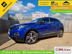 Blue Used 2018 Peugeot 3008 GT-line SUV | £7,840 (Fair price)