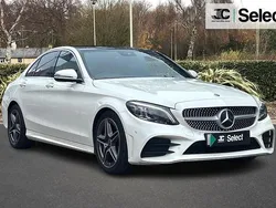 White Used 2020 Mercedes C300 AMG Line Premium Sedan | £18,500 (Fair price)