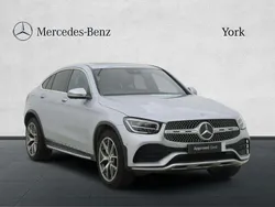 Silver Used 2023 Mercedes GLC300e AMG line Coupe | £39,495 (Fair price)