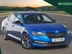 Blue Used 2023 Skoda Superb SportlinePlus Hatchback | £25,995 (A bit pricey)