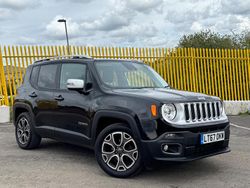 Black Used 2017 Jeep Renegade Limited SUV | £8,994 (Fair price)