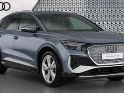 Geyser blue Used 2024 Audi Q4 e-tron S-Line SUV | £31,393 (Super price)