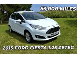 White Used 2015 Ford Fiesta Zetec Hatchback | £6,795 (Fair price)