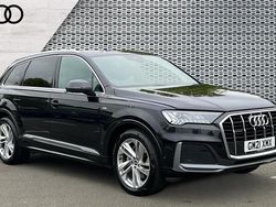 Black Used 2021 Audi Q7 S-Line SUV | £39,904 (Fair price)