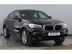 Black sapphire metallic paint Used 2021 BMW X4 M Sport SUV | £31,995 (Good price)