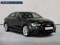 Black Used 2019 Audi A3 S-Line Sedan | £17,331 (Fair price)