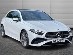 Digital white Used 2023 Mercedes A180 AMG Line Premium Plus Hatchback | £27,450 (Expensive)