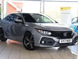 Silver Used 2017 Honda Civic SR Hatchback | £13,380 (Fair price)