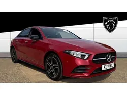 Red Used 2022 Mercedes A250 AMG Line Premium Sedan | £24,101 (Fair price)