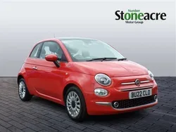 Orange Used 2022 Fiat 500 Dolcevita Hatchback | £9,595 (Fair price)
