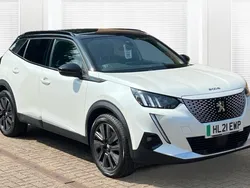 White Used 2021 Peugeot e-2008 Premium SUV | £13,415 (Fair price)