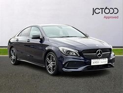 Blue Used 2018 Mercedes CLA180 AMG line Sedan | £16,250 (Fair price)