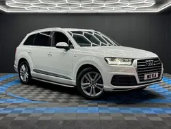 White Used 2017 Audi Q7 S-Line SUV | £21,990 (Fair price)