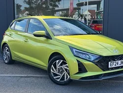 Lucid lime Used 2024 Hyundai i20 Advanced Hatchback | £15,595 (Fair price)