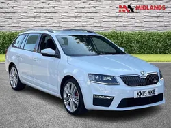 White Used 2015 Skoda Octavia vRS Estate | £10,700 (Fair price)