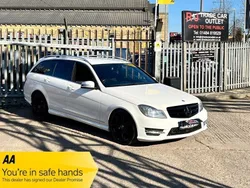White Used 2013 Mercedes C250 AMG Estate | £8,990 (A bit pricey)